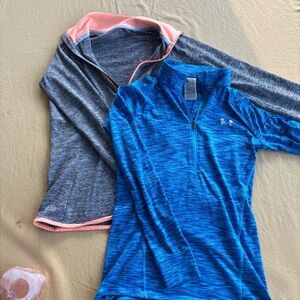 Two quarter zips size XS